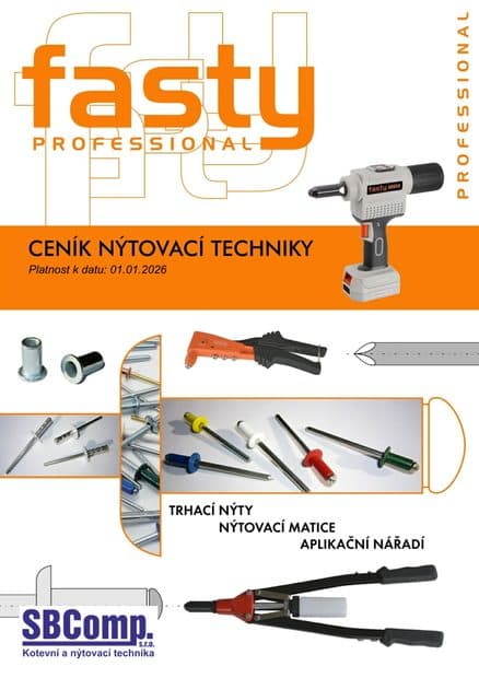 Obálka dokumentu Ceník nýtovací techniky FASTY